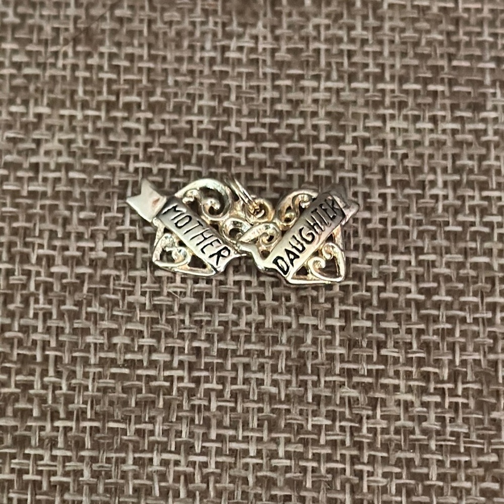 Gold Mother Daughter Pendant